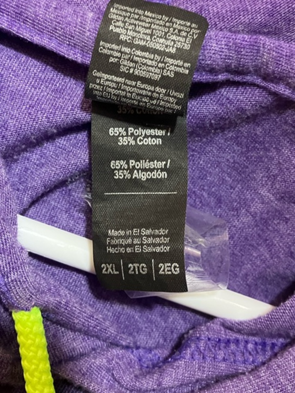 Anvil Purple Knit Hoodie - Picture 3 of 8